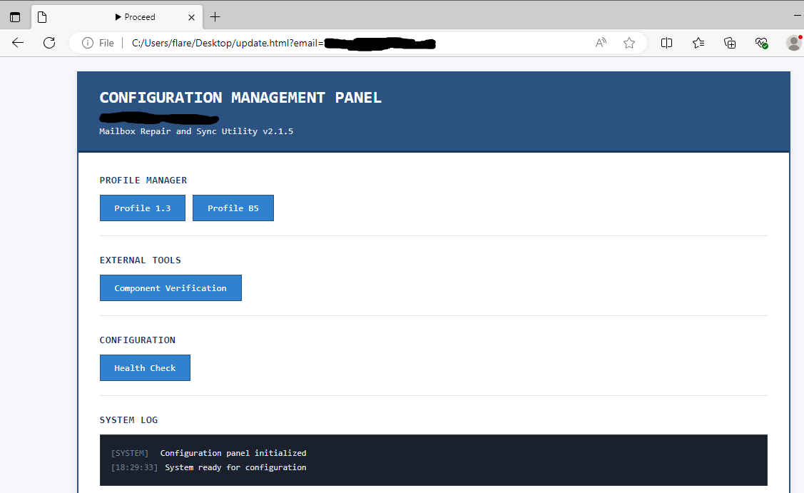 Kwaadaardige pagina gebruikt in de aanvallen