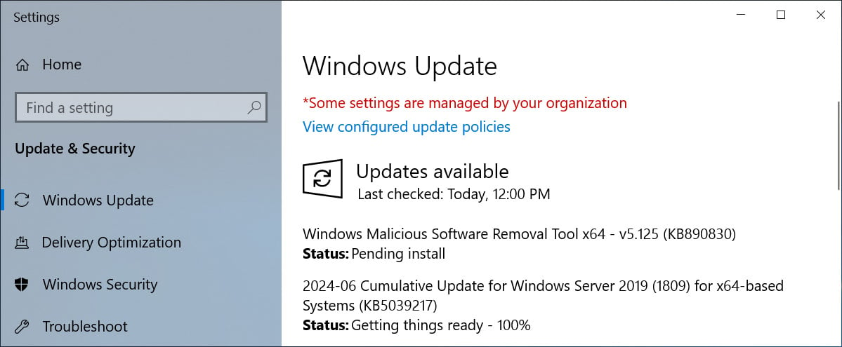 Windows Server KB5039217 update