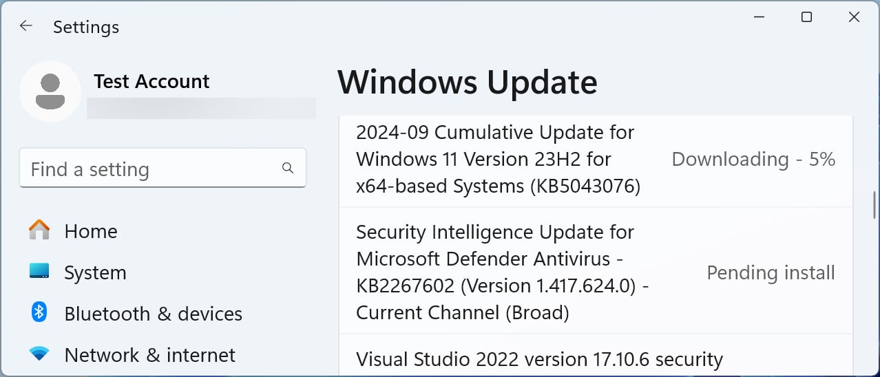 Windows 11 KB5043076 cumulatieve update