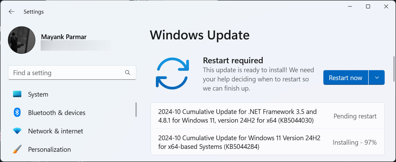 Windows 11 KB5044284 cumulatieve update