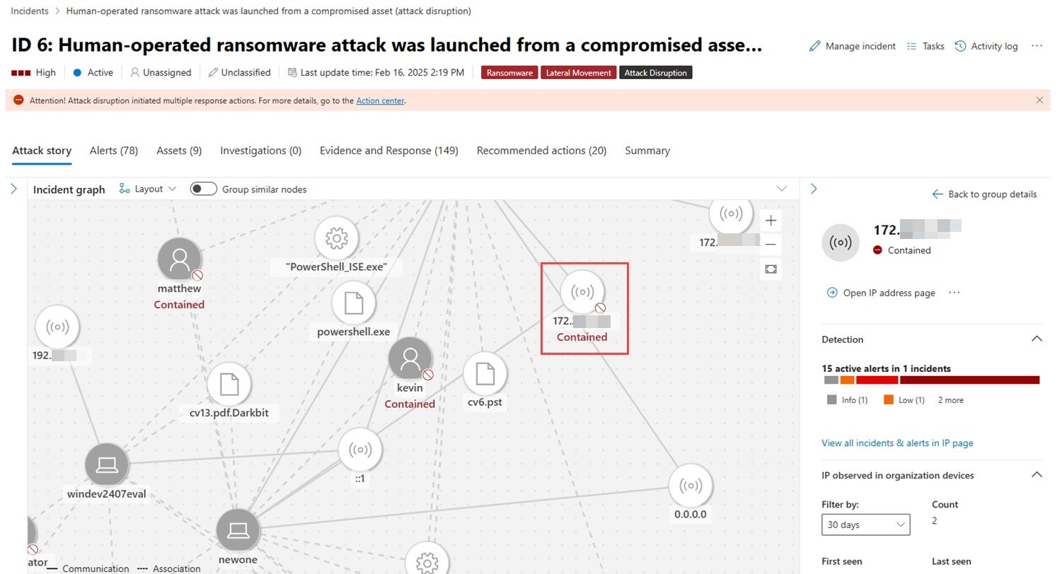 Aanvalsonderbreking via IP-isolatie