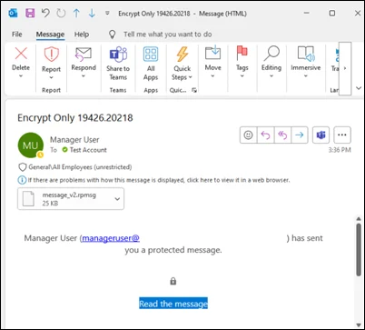 Versleutelde e-mail bug in klassieke Outlook